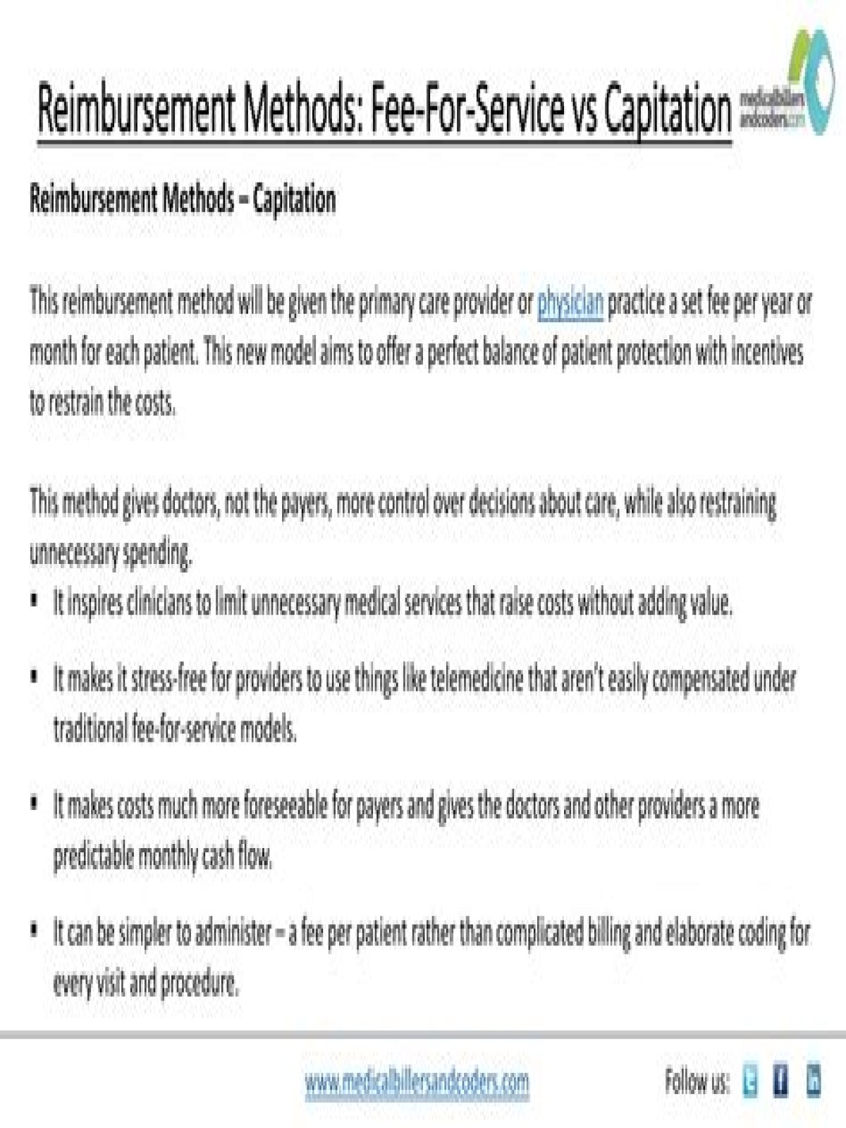 Capitated Fee - How To Discuss