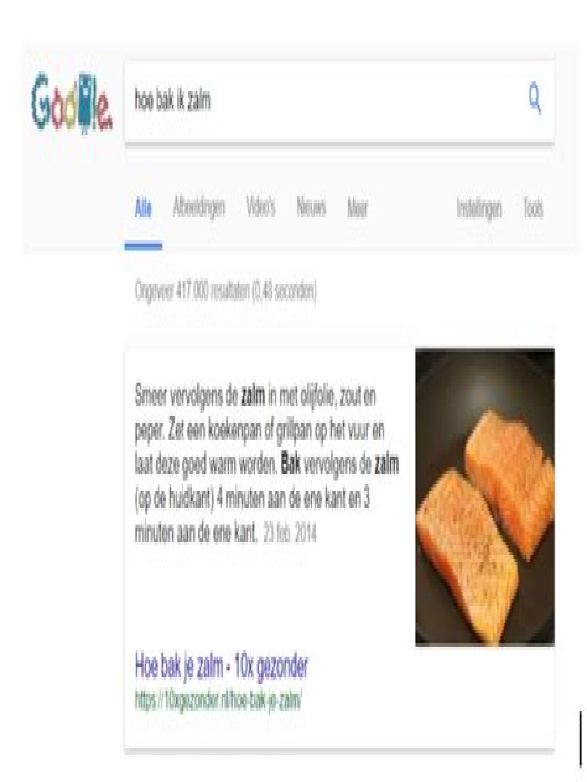 Hoe Bak Ik Zalm? (Question)