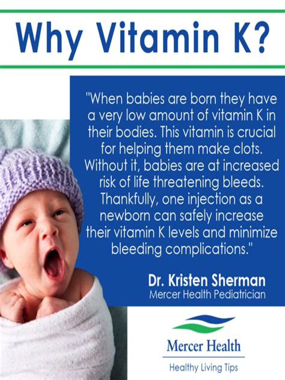 Is vitamin k given to newborns?