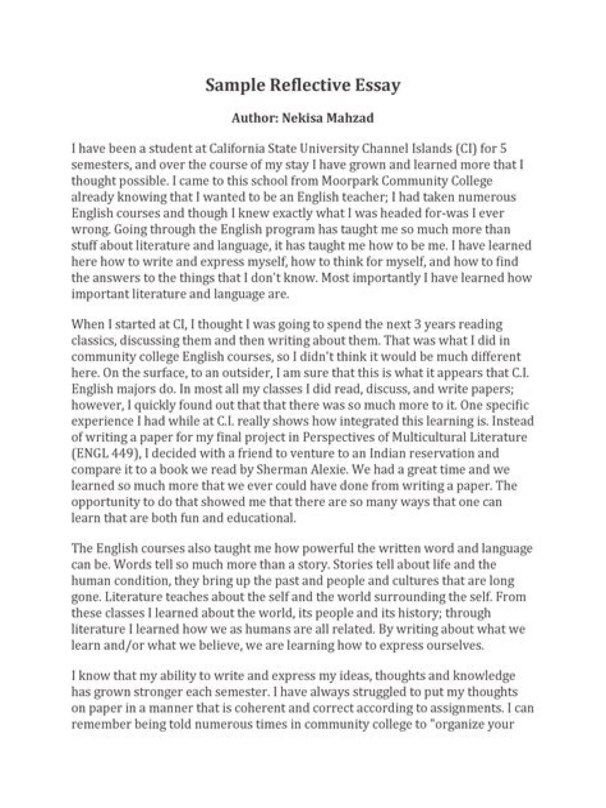 Reasons to start writing the reflective essays for the students
