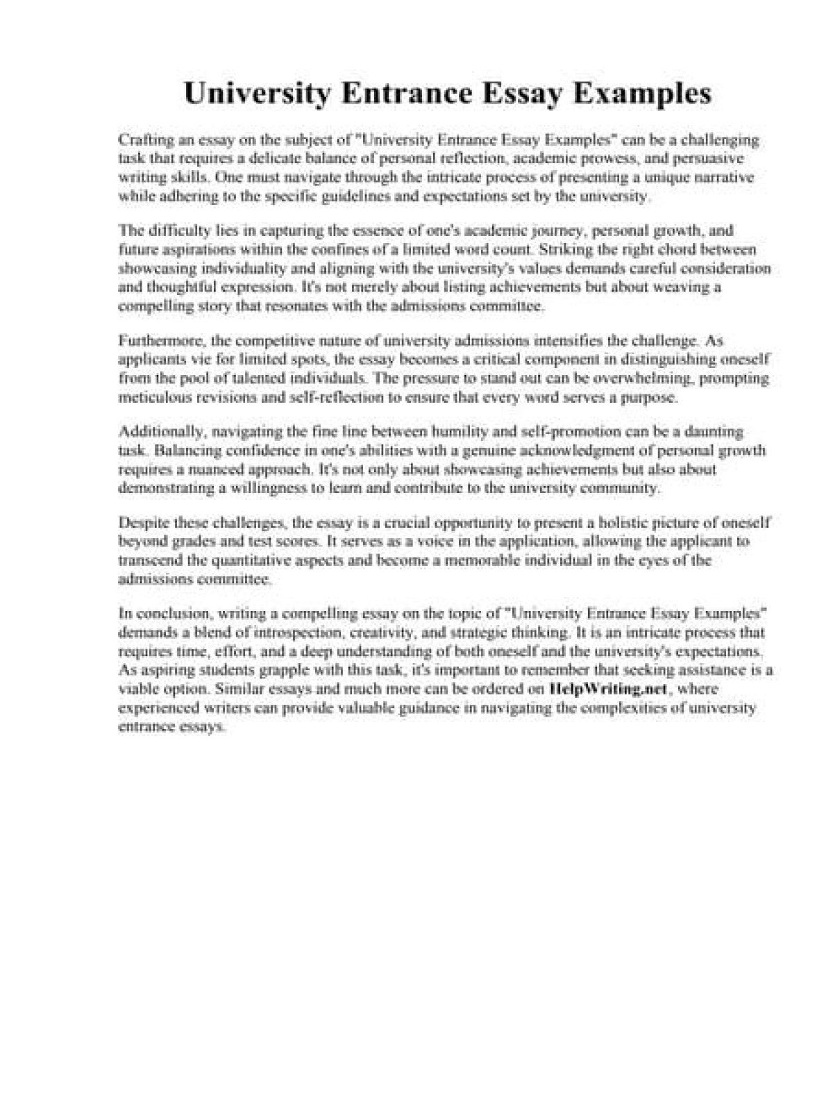 The way to Write a Successful Faculty Entrance Essay?