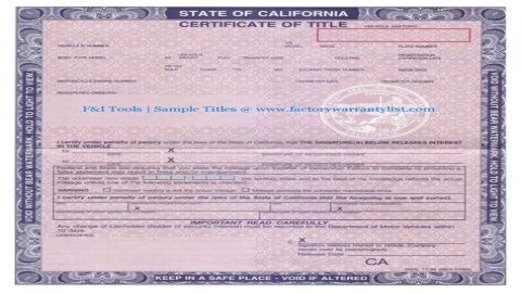 What does a car title look like?