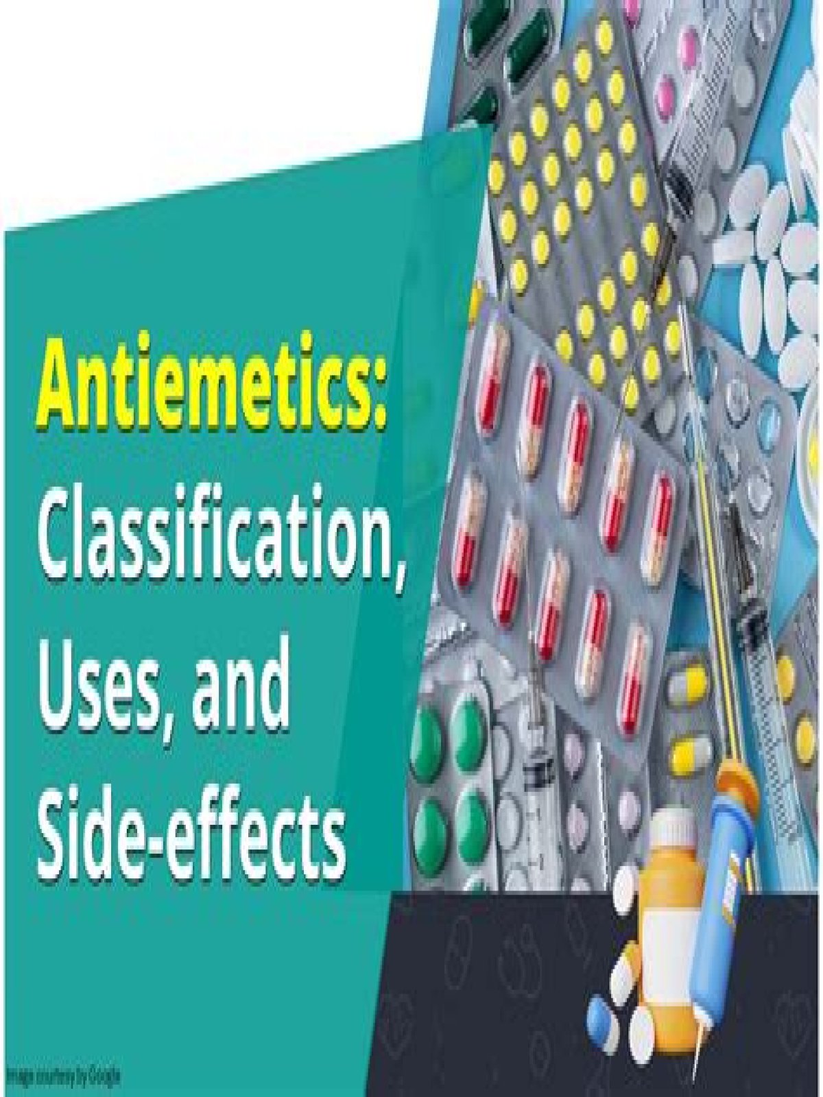 What is antiemetic medication used for?