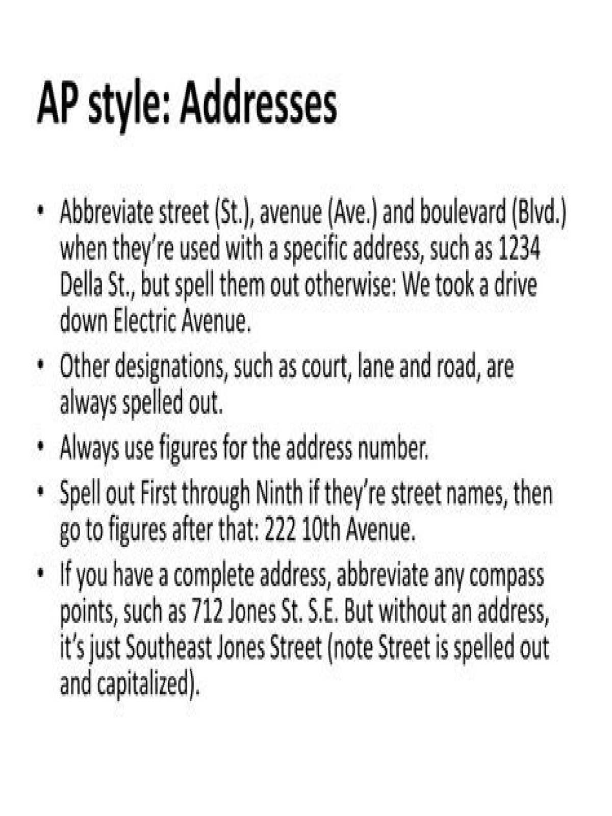 What is CT in street address?