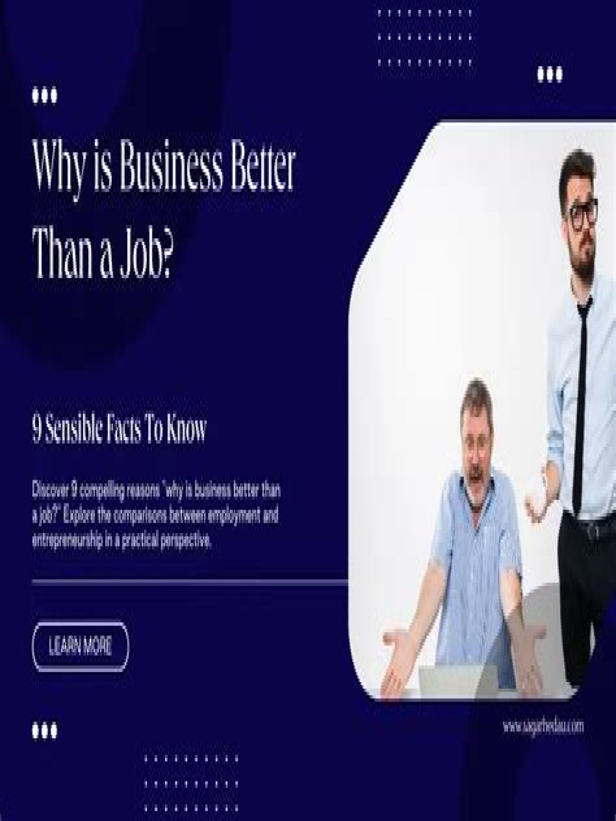 Why is business better than a job?