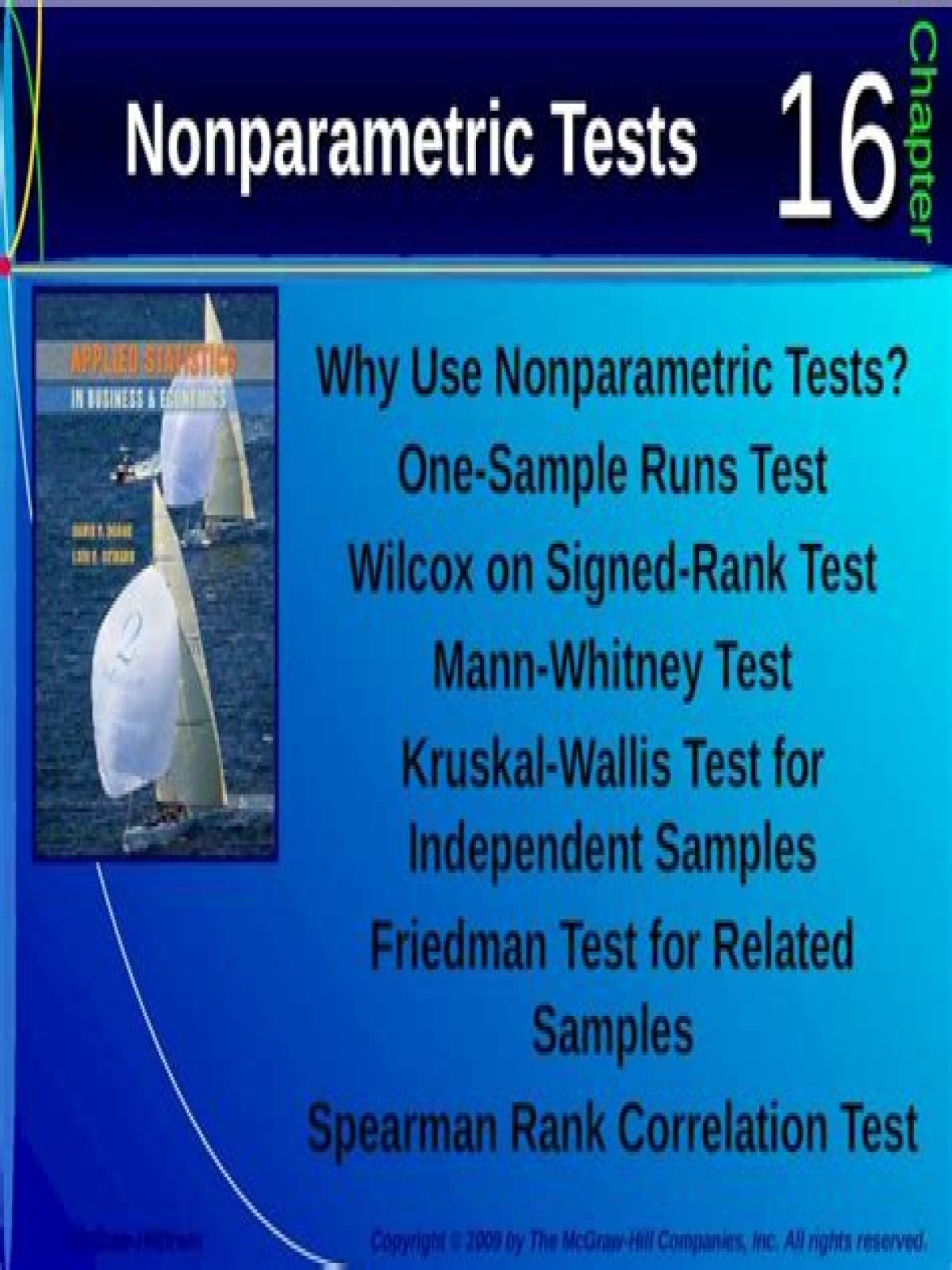 Why use nonparametric tests?